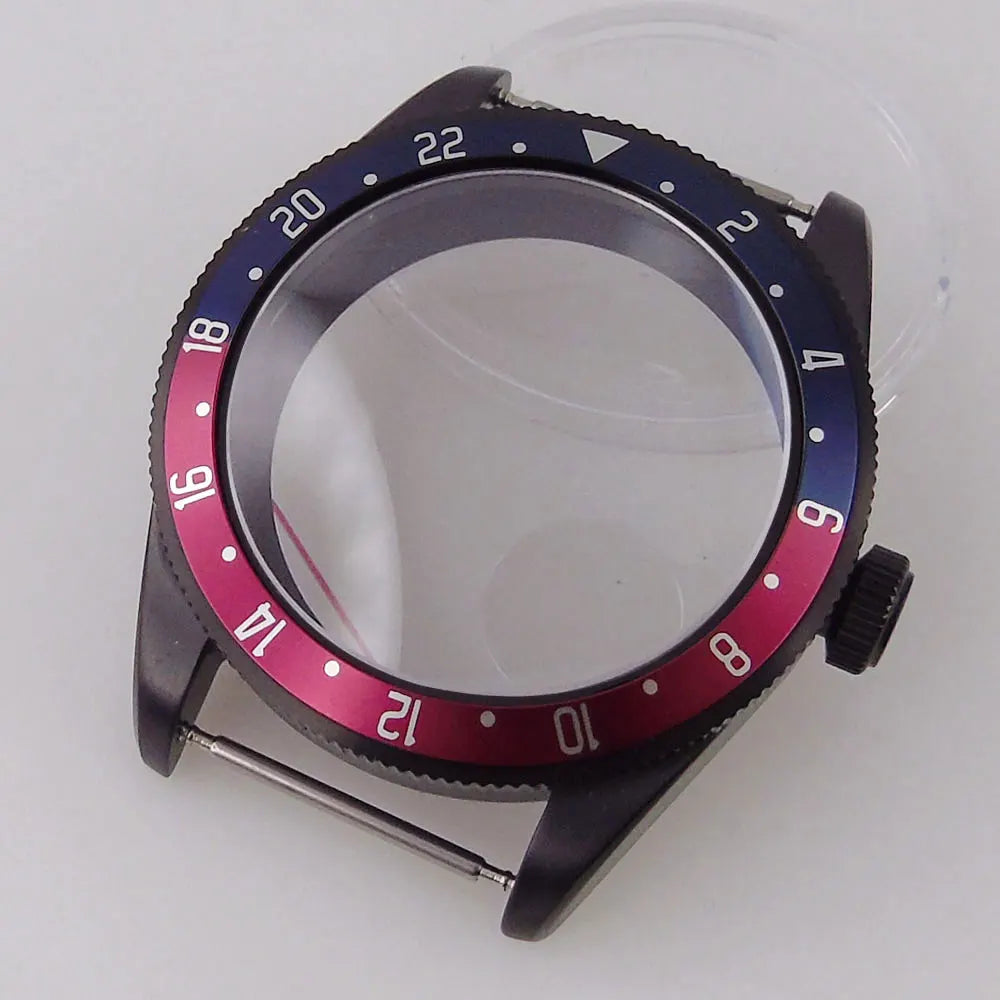 39mm PVd Black Rose Gold Dive Watch Case BB58 Mod 20BAR Waterproof Dome Sapphire Glass 39mm Black Bay Watch Case for NH34 NH35 NH36 NH70 ETA2824 PT5000 Watch Parts (Copy)