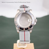 40mm Titanium Watch Case Nylon Strap Sapphire  For ETA2824 PT5000 NH35 NH36 SUB GMT Watch Accessories