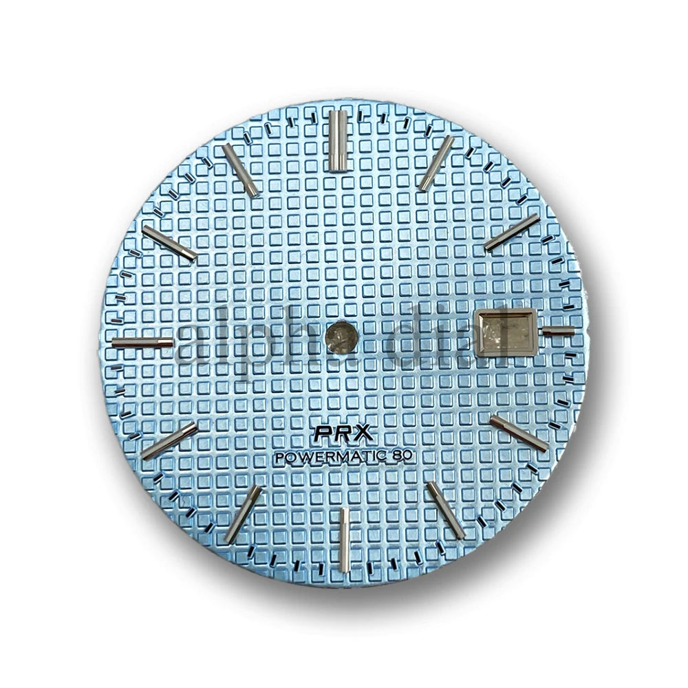 31.8mm Watch Dial No Logo Waffle Texture Thin Markers Watch Dial Mod Fit For PRX AP Seiko NH35/36 Movement Case Parts Hands Accessories