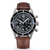 Fifty Fathoms Mod Sugess S423 Seagull ST1901 Chronograph Sapphire Italian Leather 42MM