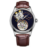 Flying Tourbillon Movement Watch AESOP 7003 Luxury Sapphire 42mm 5ATM High Accuracy