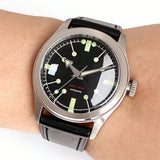 38mm Vintage Pilot Watch Tandorio TD158A  NH35 PT5000 Automatic Field Watch 20ATM Domed Sapphire