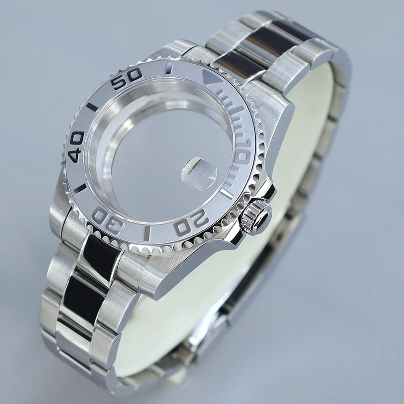 40MM Submariner watch case Eta2824 Sw200 PT5000 Sloping Bezel Sapphire GMT Yacht Master