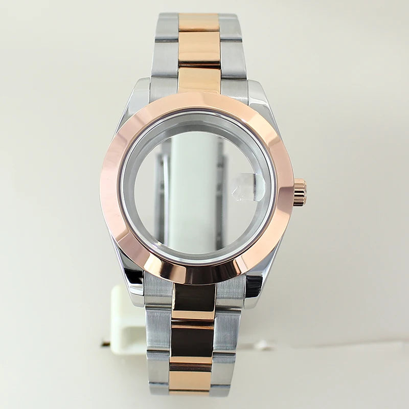 36mm 39mm Bevel Edge Watch Case Bracelet Sapphire Crystal For Seiko NH35 NH36 NH38 NH34 Miyota8215 Movement 28.5 Dial
