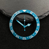 Submariner Bezel NH35 38mm bezel insert red Hands Watch Hands Blue Green Luminous Red Green Blue Hands For NH35/36/4R/7S Movement Watches Parts