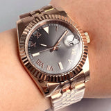 Rome DateJust Watch Tandorio TD136R 36mm 39mm Roman Numbers NH35 Automatic Sapphire 200M Waterproof  Luminous