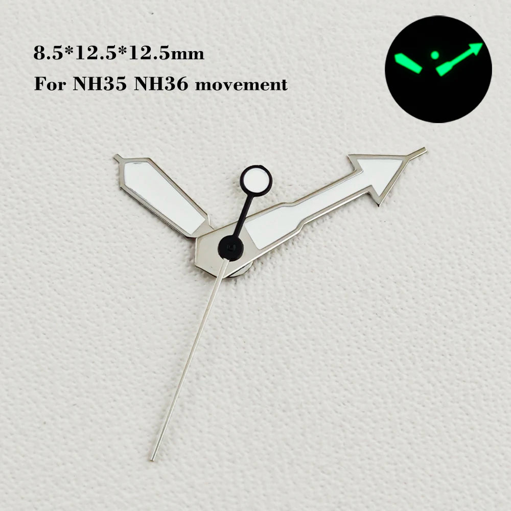 28.5mm SKX007 watch dial NH34 NH35 NH36 automatic SRP Green Luminous Custom logo