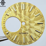 NH38 dial 28.5mm Texture Watch Dial Green Luminous Modification Watch Accessories  Watch Faces for NH38 Movement