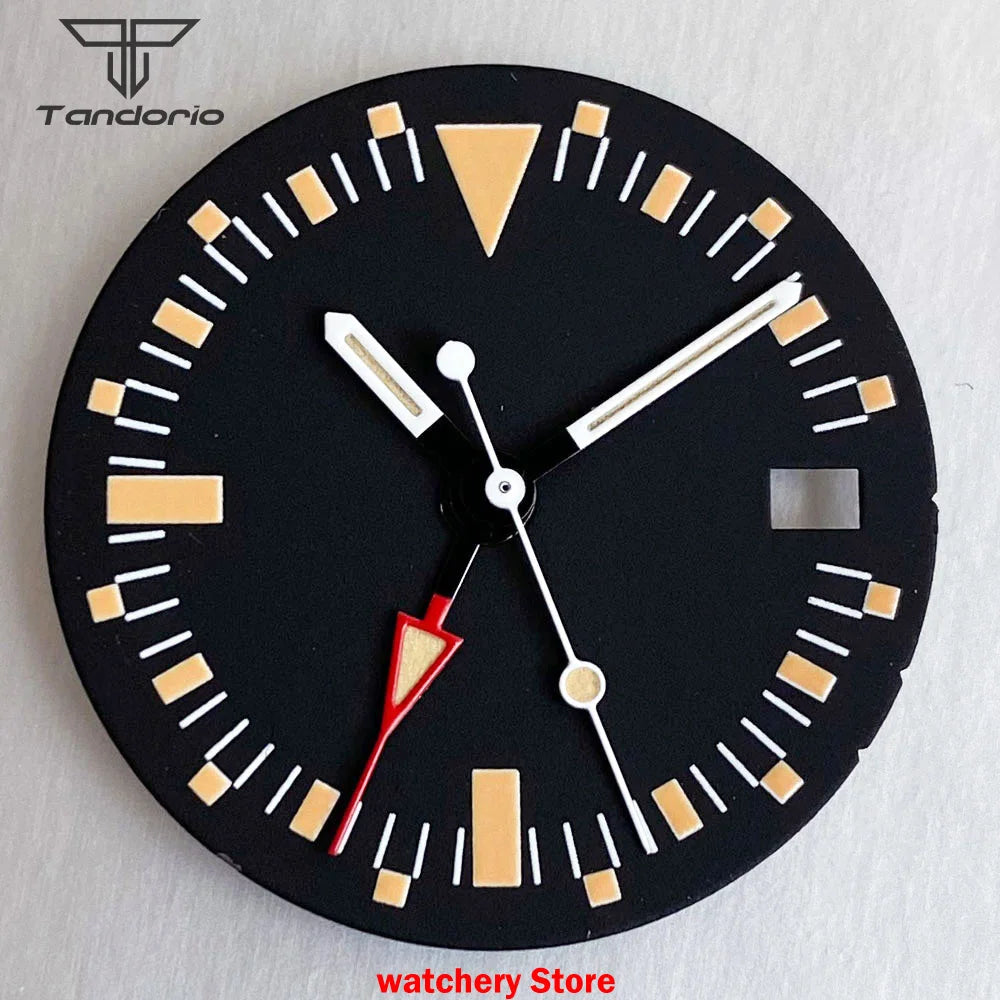 29mm NH34 GMT watch dial Vintage Orange MarksMod Watch Accessories Fit NH34 NH34A Movement Watch Parts Tool Set