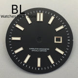 24.5MM Dial for women's watch Sunburst NH05 Watch Dial Gold Rose Sticks Number Women's Mechanical Watch Modified Parts Fit 31mm NH05 NH06 Watch