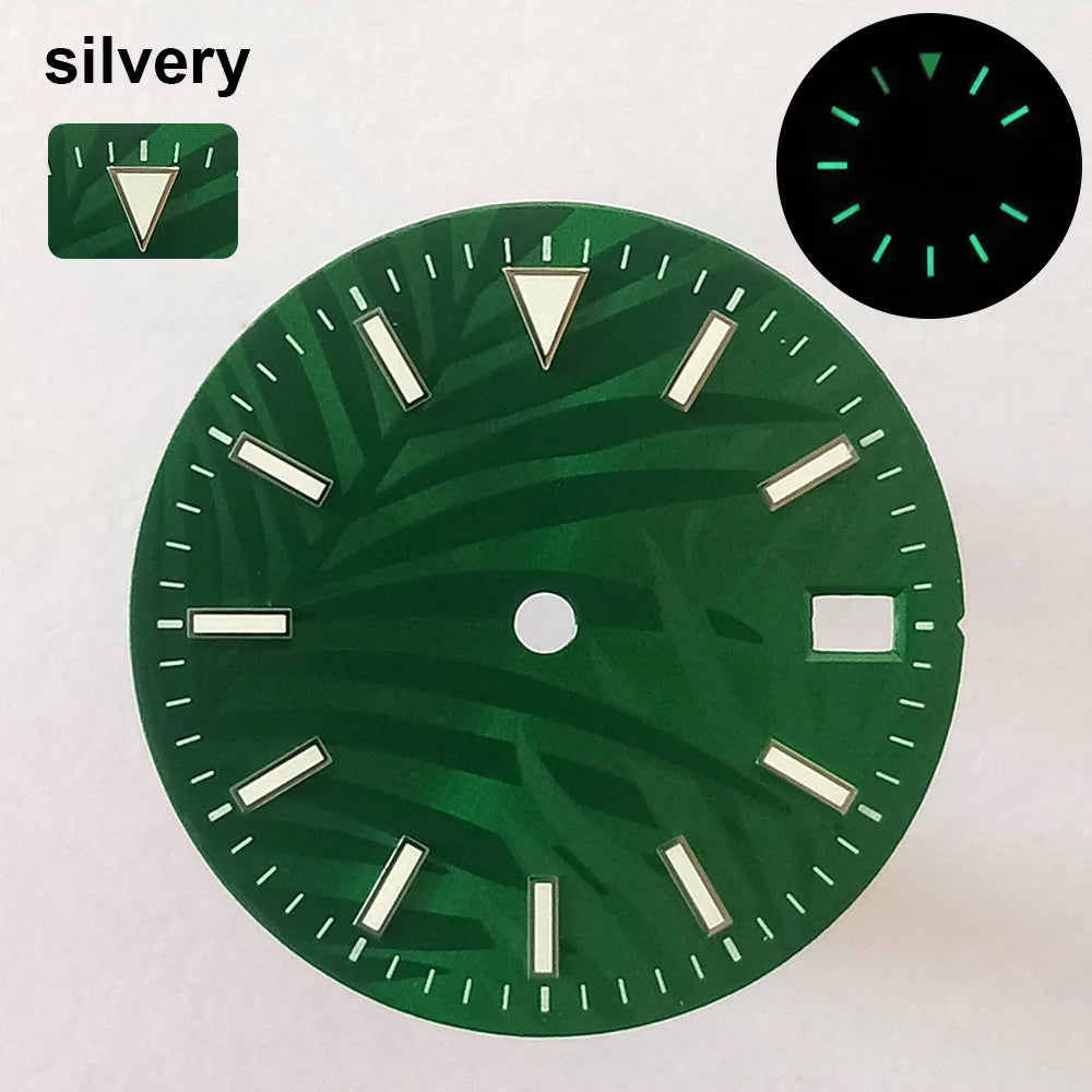 151 type of dials Submariner 28.5mm dial with calendar window suitable for NH35 movement luminous dial can support DIY dial customization name/logo