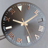 Wimbledon Style Roman Numeral Sunburst Dial 29mm Watch Dial Face For NH35 NH36 NH38 Movement Watch Replacement Part