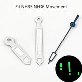 ETA針 シルバーウォッチ ルミナス針 NH35 NH36 PT5000 ETA2836 2824 DG2813 3804 Miyota8215 8205 821Aムーブメント対応 腕時計アクセサリー