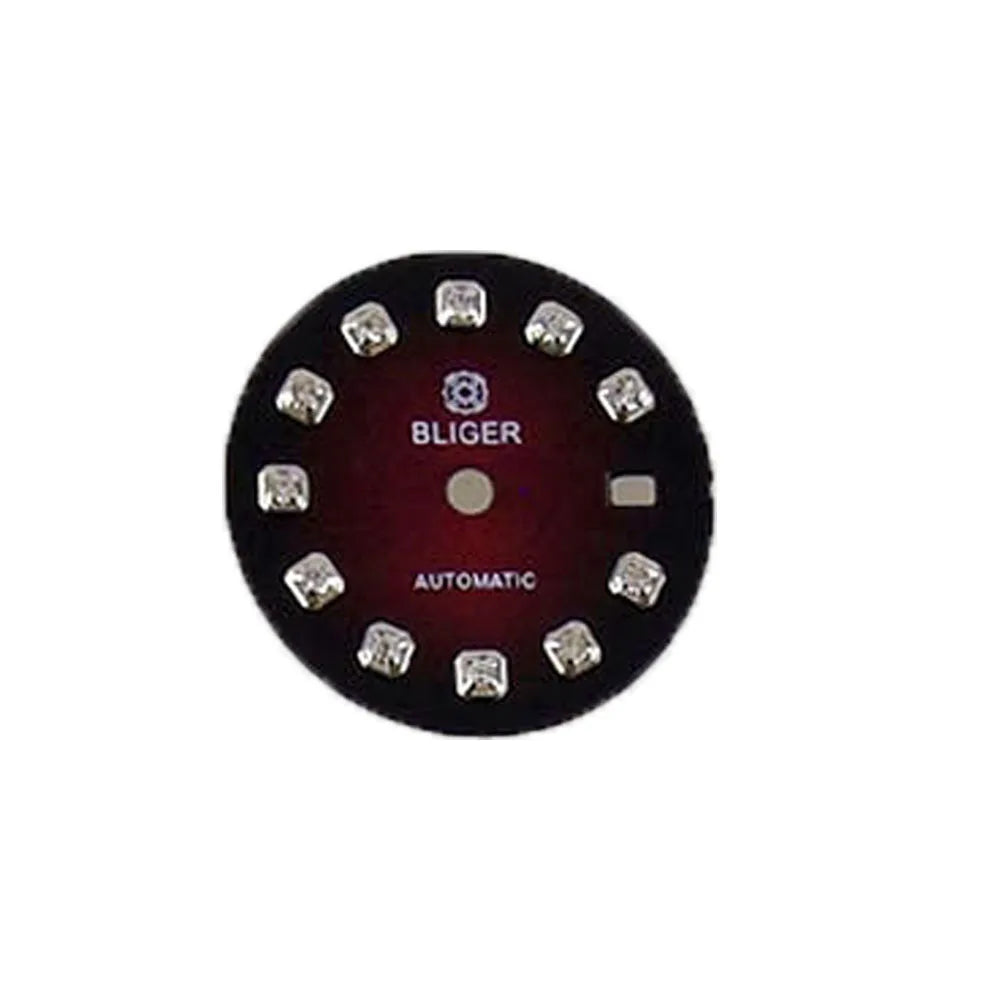 Dial Face fit NH05 NH06 NH07 Watch Movt 20.5mm Sunburst Watch Dial with Rhinestone Markers for 26mm Lady Watch Parts Mod