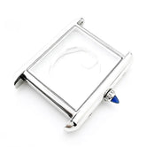 Women Tank Watch Case Roman Markers 27*35mm No Logo For Seiko VJ24 Quartz Movement Mod Parts