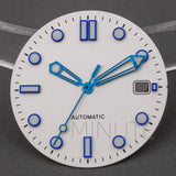 31mm Watch Dial and hands for Seamaster 300 Luminous Needles Dial fit NH35 NH36 Movement