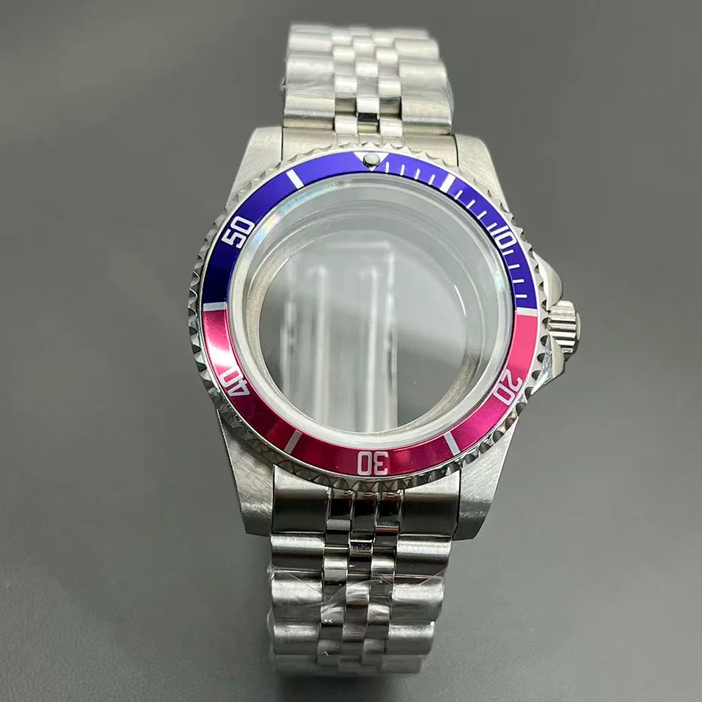 Retro Diver case 39mm,10bar waterproof stainless steel sapphire crystal case, suitable for NH34, NH35, NH36 mechanical movement accessories