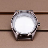 40mm Pilot Watch Case Brushed Design 316L Stainless Steel For Seiko NH35 NH36 NH34/38 Movement 10ATM Watch Parts