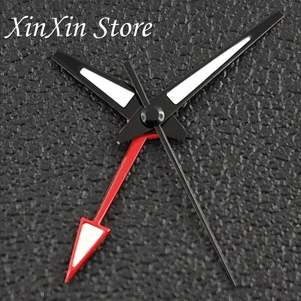 GS 4 Pointers NH34A GMT Watch Hands C3 Green Luminous Watch Needles for NH34 NH35 NH36 NH38 Movement