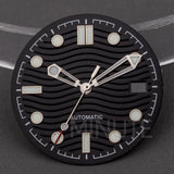 31mm Watch Dial and hands for Seamaster 300 Luminous Needles Dial fit NH35 NH36 Movement