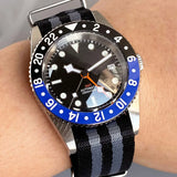 Tandorio TD218B NH34 GMT Watch 38mm Bubble Sapphire 20ATM 120 Click Submariner