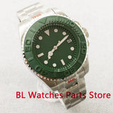 Green 43mm Deep Sea Watch Case Ceramic Insert Sapphire Glass NH35 Miyota 8215 PT5000 ETA2824 10ATM