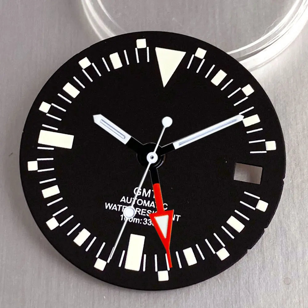 29mm NH34 GMT watch dial Vintage Orange MarksMod Watch Accessories Fit NH34 NH34A Movement Watch Parts Tool Set