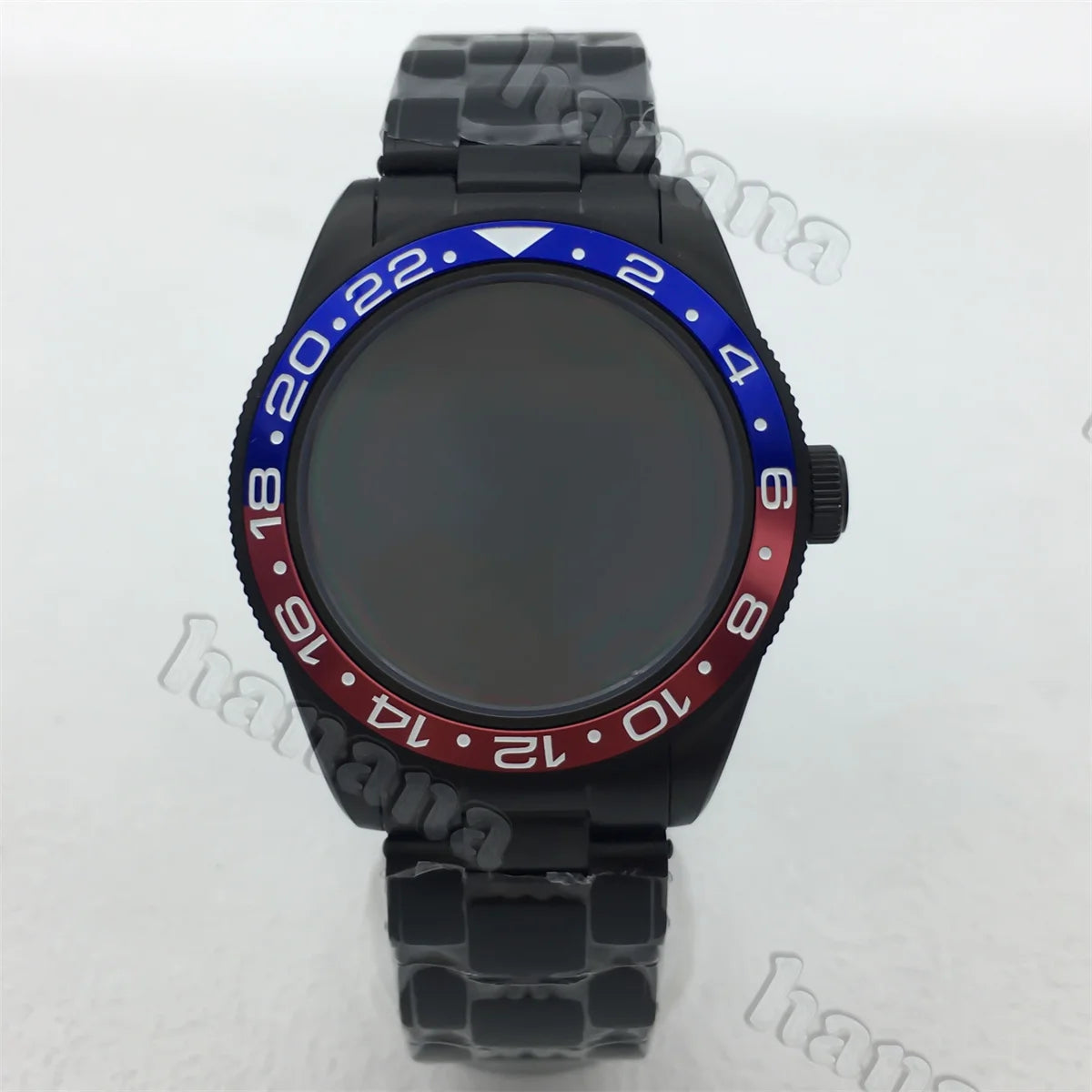 PVD Black Watch Case BB58 39MM domed sapphire stainless steel case for NH34 NH35 NH36 ETA2824 PT5000movement 20ATM