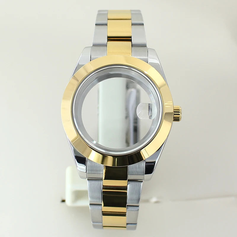 36mm 39mm Bevel Edge Watch Case Bracelet Sapphire Crystal For Seiko NH35 NH36 NH38 NH34 Miyota8215 Movement 28.5 Dial