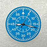 28.5mm pilot Dial Green Luminescence Suitable for NH35/NH36 Movement Installation, Pilot Mechanical Watch Modification Accessories