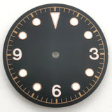 30.5mm Dial For 41MM Black Bay Mod Green Luminous  NH35 NH36 ETA2836/2824 Miyota8205/8215/821A