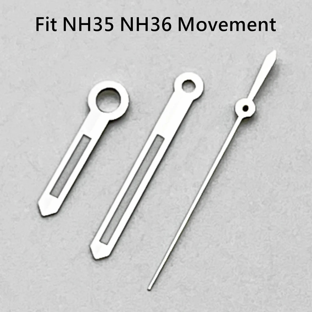 NH35 Hands Silver/Blue Watch Hands Fit NH35 NH36 PT5000 ETA2836 2824 DG2813 3804 Miyota8215 8205 821A Movement Watch Accessories