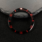 Submariner Bezel NH35 38mm bezel insert red Hands Watch Hands Blue Green Luminous Red Green Blue Hands For NH35/36/4R/7S Movement Watches Parts
