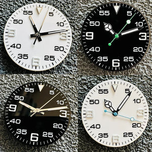 AIr King29mm Watch Dial Set Green Luminous Watch Accessories Watch Faces+hands for 8215/ 8200/ 8205/ 821A/ 2813 Movement - Tandorio Watches