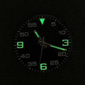 AIr King29mm Watch Dial Set Green Luminous Watch Accessories Watch Faces+hands for 8215/ 8200/ 8205/ 821A/ 2813 Movement - Tandorio Watches