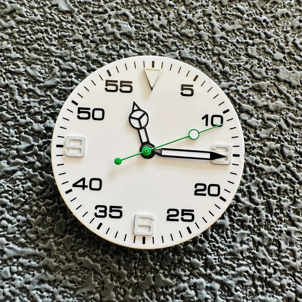 AIr King29mm Watch Dial Set Green Luminous Watch Accessories Watch Faces+hands for 8215/ 8200/ 8205/ 821A/ 2813 Movement - Tandorio Watches