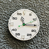 AIr King29mm Watch Dial Set Green Luminous Watch Accessories Watch Faces+hands for 8215/ 8200/ 8205/ 821A/ 2813 Movement - Tandorio Watches