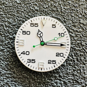 AIr King29mm Watch Dial Set Green Luminous Watch Accessories Watch Faces+hands for 8215/ 8200/ 8205/ 821A/ 2813 Movement - Tandorio Watches