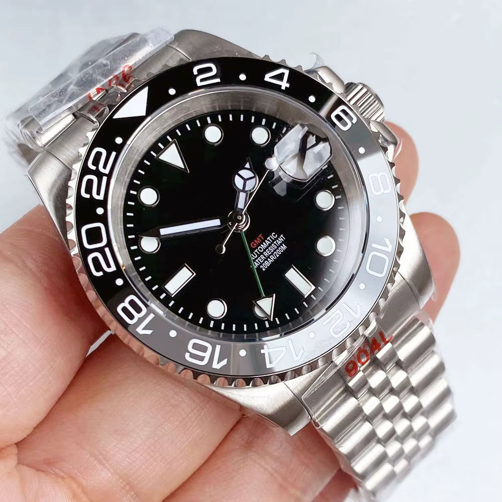 Tandorio GMT Watch TD015 NH34 Movement 40mm glass back Sapphire Tandorio GMT Watch TD015 NH34 Movement 40mm glass back Sapphire