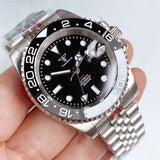 Tandorio GMT Watch TD015 NH34 Movement 40mm glass back Sapphire 20bar SUBMARINER Bruce Wayne