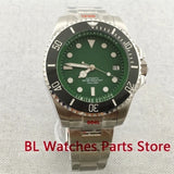 Green 43mm Deep Sea Watch Case Ceramic Insert Sapphire Glass NH35 Miyota 8215 PT5000 ETA2824 10ATM