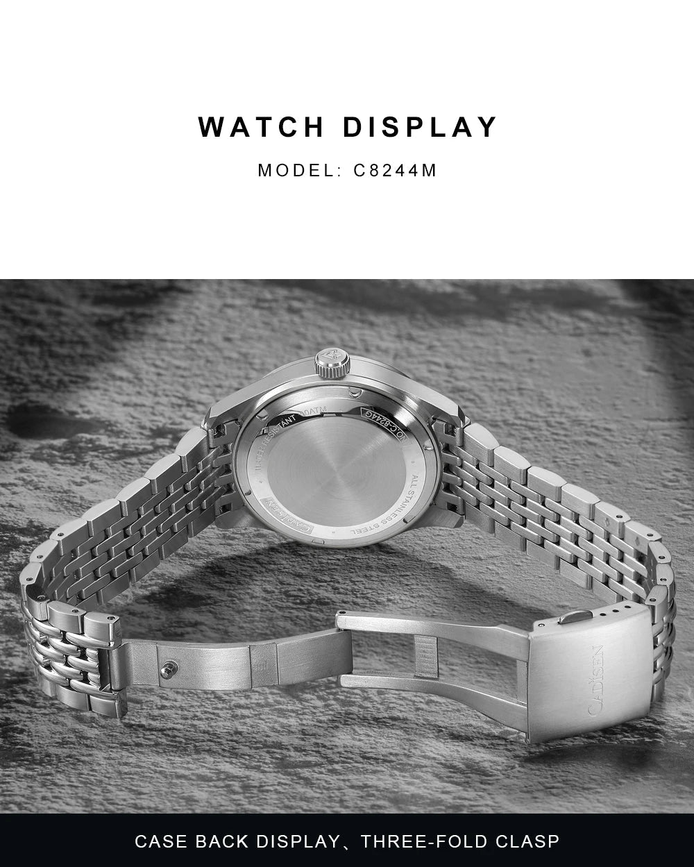 CADISEN C8244 Miyota 8215 Automatic 40mm 10bar diver sapphire luminous - Tandorio Watches