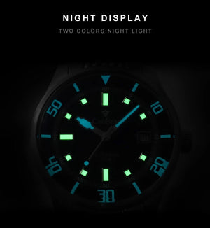 CADISEN C8244 Miyota 8215 Automatic 40mm 10bar diver sapphire luminous - Tandorio Watches