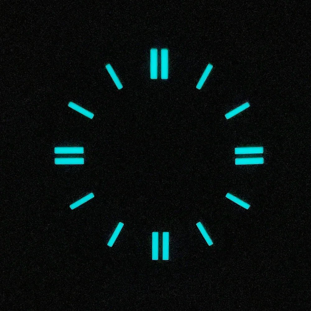 Double bar 28.5mm Watch Dials for NH35A NH38 Movement No Date with BGW9 Lume NH35 Dial Green Orange Blue PzpNqzZr - Tandorio Watches