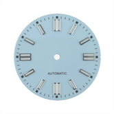 Double bar 28.5mm Watch Dials for NH35A NH38 Movement No Date with BGW9 Lume NH35 Dial Green Orange Blue PzpNqzZr - Tandorio Watches