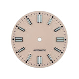 Double bar 28.5mm Watch Dials for NH35A NH38 Movement No Date with BGW9 Lume NH35 Dial Green Orange Blue PzpNqzZr - Tandorio Watches