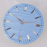 Double bar no date window Nologo 29mm Sand Dune Watch Dial Plate for NH35 NH36 ETA2824 PT5000 ST2130 Silver Hand no date Watch Parts for Diver Watch Mod - Tandorio Watches