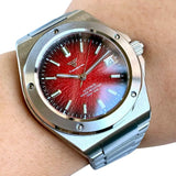 Engineer Watch Tandorio TD331S Blue Teacup Pattern Date Face Sapphire 10bar NH35 Automatic Lumimous Dress - Tandorio Watches