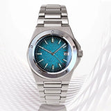 Engineer Watch Tandorio TD331S Blue Teacup Pattern Date Face Sapphire 10bar NH35 Automatic Lumimous Dress - Tandorio Watches