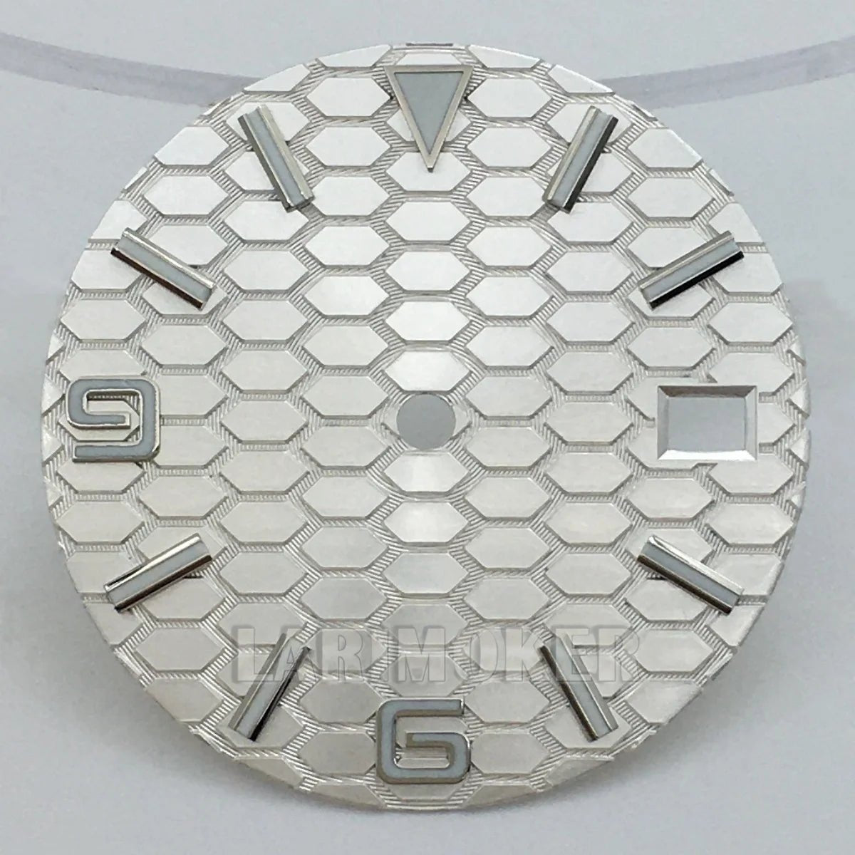 honeycomb texture watch dial is 29mm green luminous suitable for replacing parts of NH35 and NH36 movements - Tandorio Watches